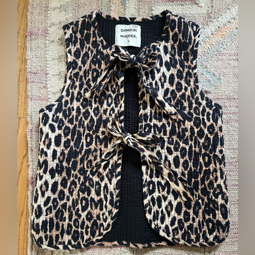 Damson Madder women’s cotton gilet vest